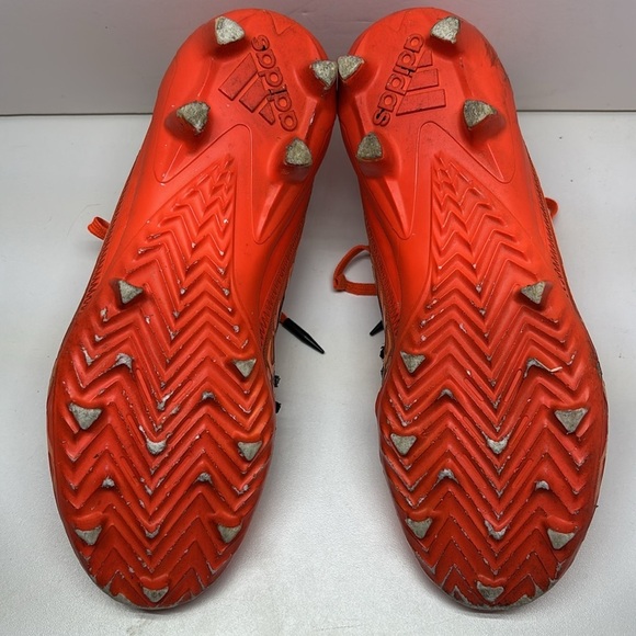 Adidas Men\'s Adizero Orange Low Top Lace Up Football Cleats Size US 8 main image 4